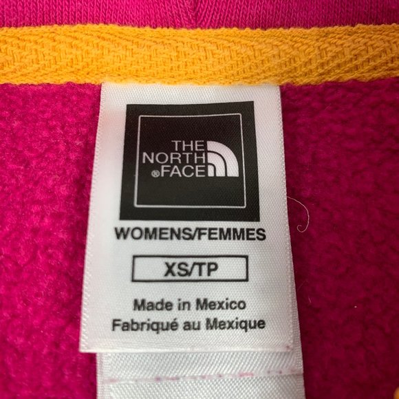 The North Face Women's Full-Zip Hoodie - Pink and Yellow, XS - Picture 10 of 10